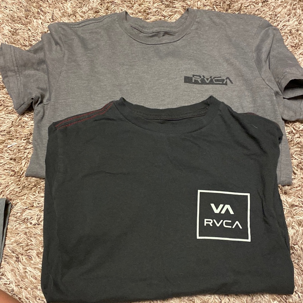 Youth boys size large RVCA Tees